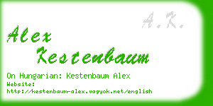 alex kestenbaum business card